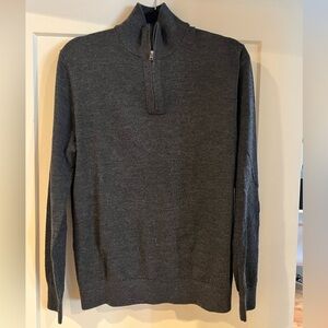 Banana Republic Factory Merino Wool Quarter Zip Sweater